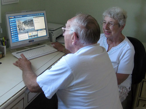 Senior Parents at Telikin Computer